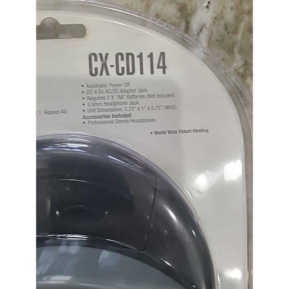 COBY CX-CD114 Personal CD Player Slim Compact Design w/ Headphones NEW SEALED - Picture 5 of 14